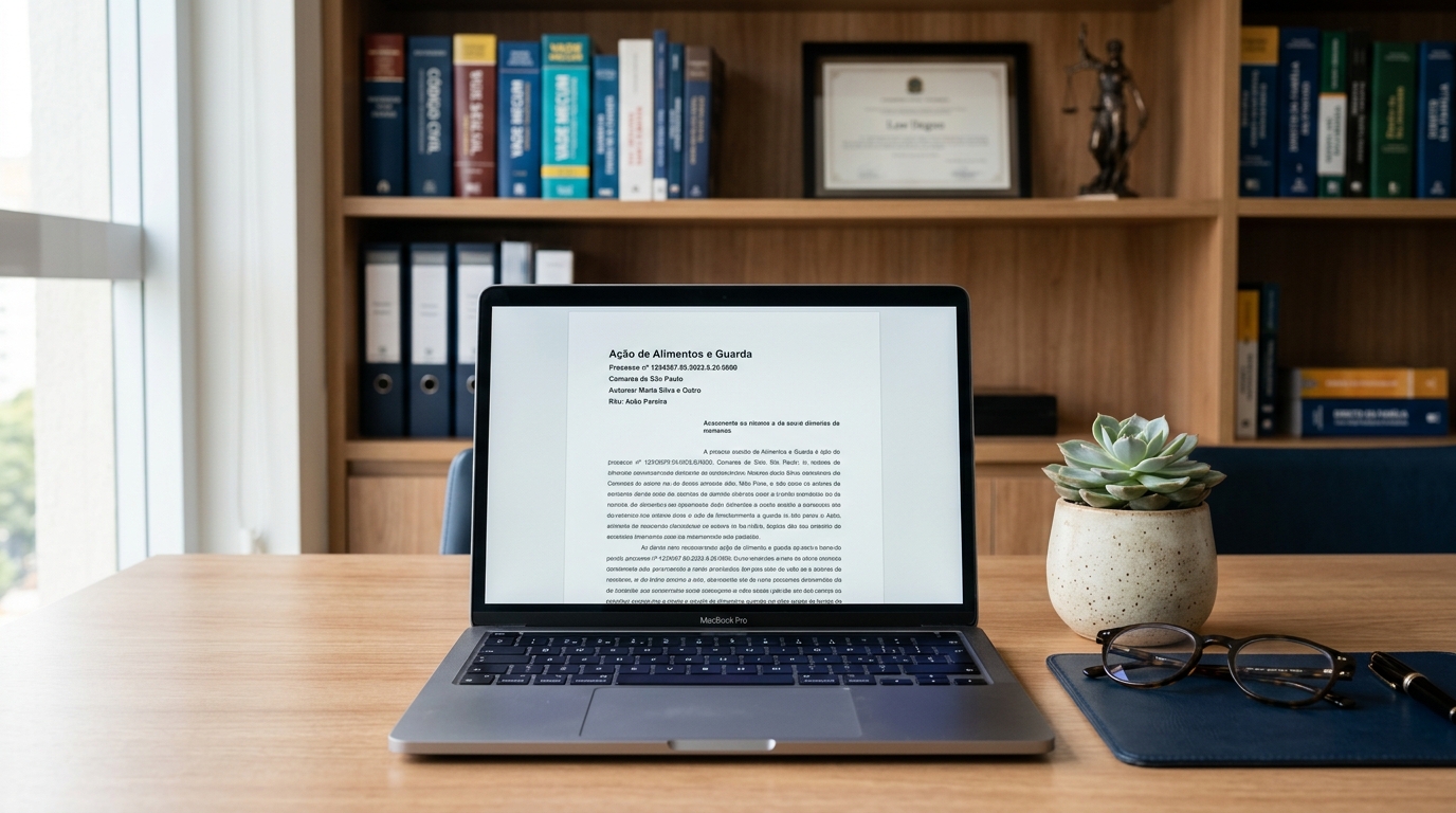 IA para Peças Jurídicas de Direito de Família: Eficiência com Sensibilidade Técnica